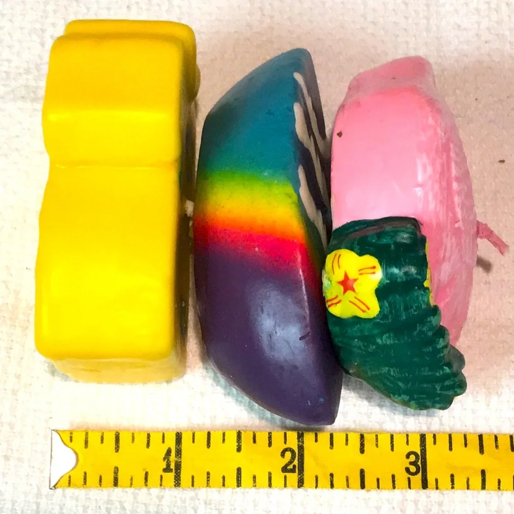 Set/9 FLOATING SUMMER SEASIDE CANDLES 🏄‍♀️🦩🌺👙👒🌼🪸👚